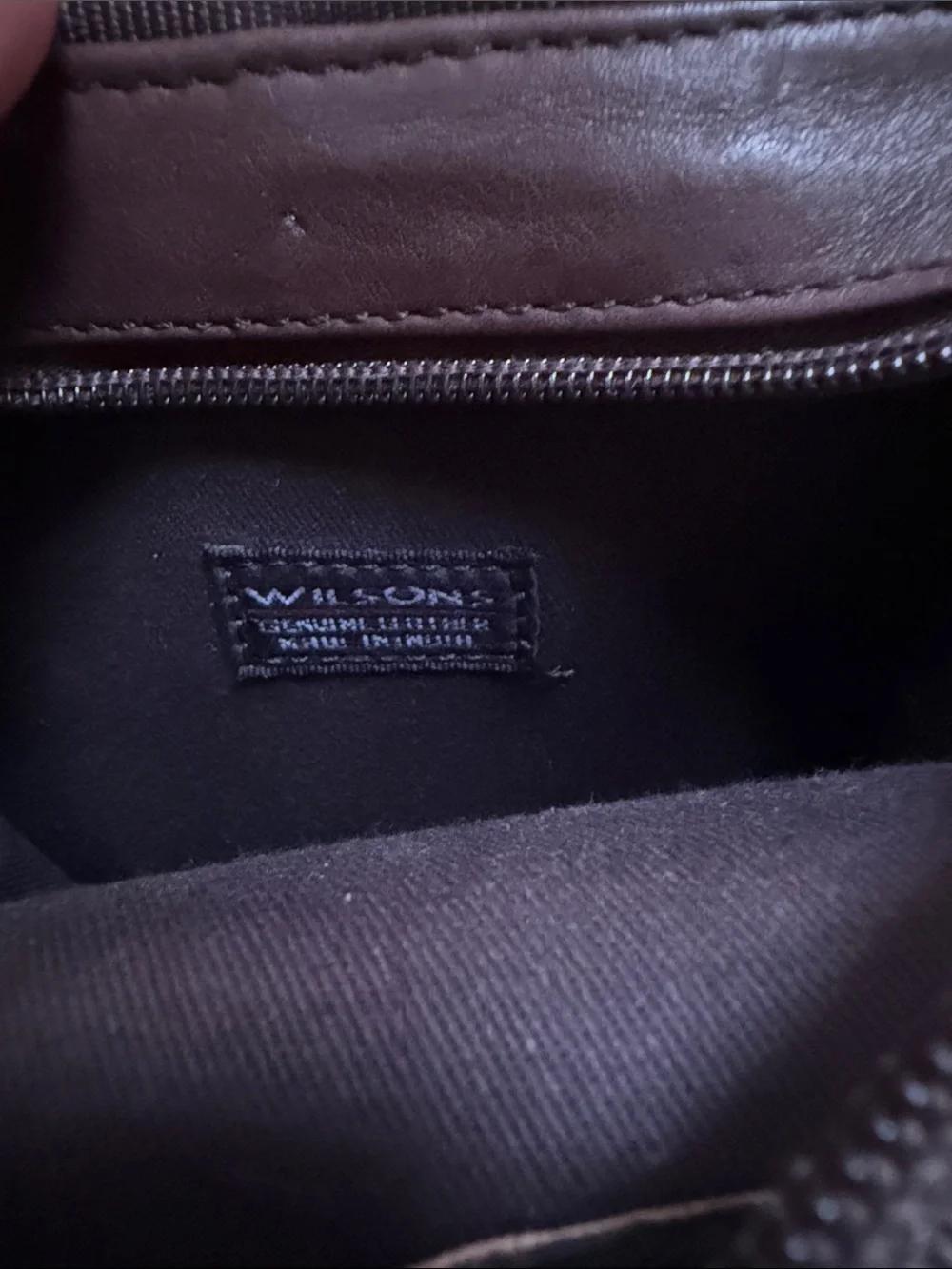Wilsons Leather Burgundy Leather Messenger Crossbody